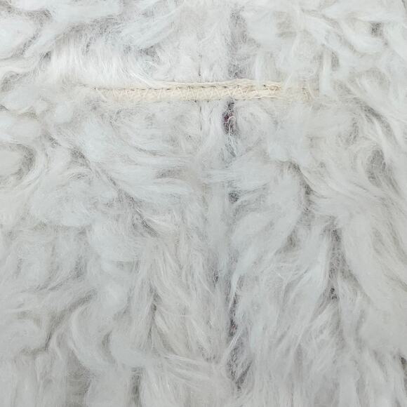 Anthropologie Sherpa Faux Fur Collar Tapestry Long Vest - Picture 10 of 11